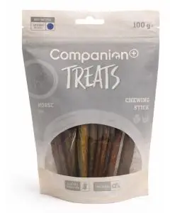Companion+ Treats Vital Tyggestænger Hest & Hørfrøolie 100g