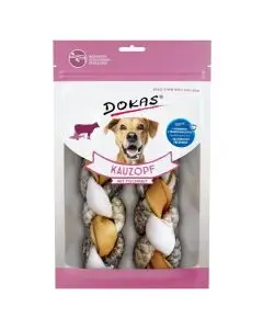 Dokas Flettet Tyggeben m/Fiskeskind 2 stk.