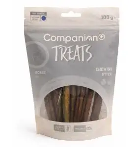 Companion+ Treats Vital Tyggestænger Hest & Hørfrøolie 100g