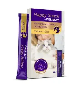 Feliway Kat Happy Snack Kylling 6 stk. 