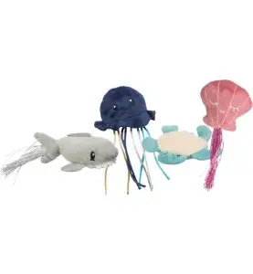 Trixie Havdyr Plys Catnip Assorteret 5-8cm