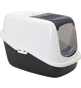 Saciv Nestor Kattetoilet Med Tag Sort/Hvid 