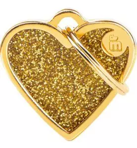 MyFamily Hundetegn Shine Hjerte Guld