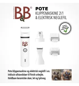 B&B 2i1 Original Pote Klippemaskine