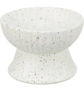 Trixie Forhøjet Skål Keramik hvid - Skåner nakken