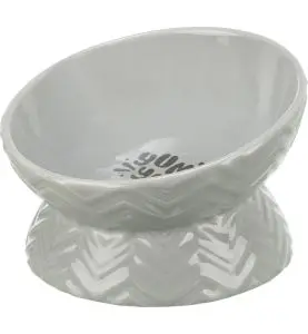 Trixie Keramisk Hævet Skål 0,35 L/ø17 cm - Skåner nakken