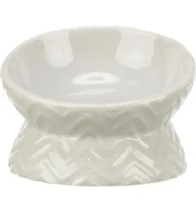 Trixie Hævet Skål Keramik Beige