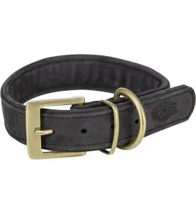 Trixie Halsbånd Pure Læder Sort